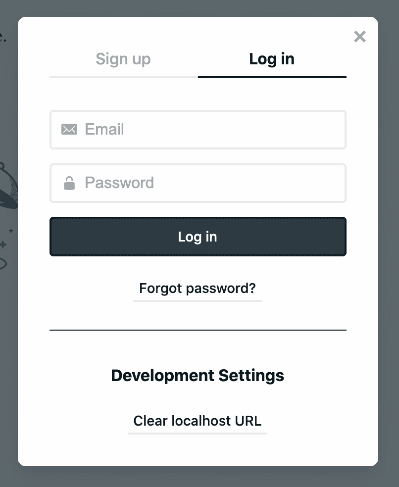 Netlify Identity login widget
